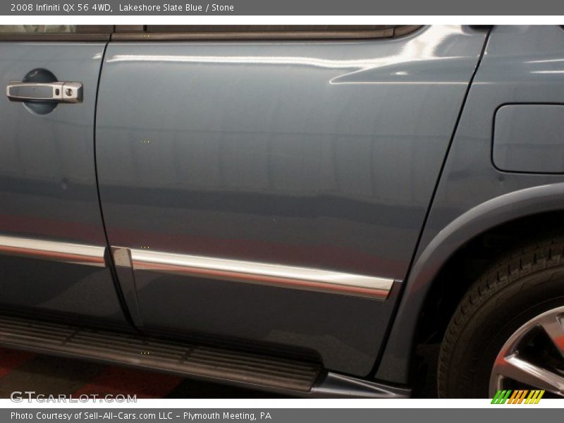 Lakeshore Slate Blue / Stone 2008 Infiniti QX 56 4WD