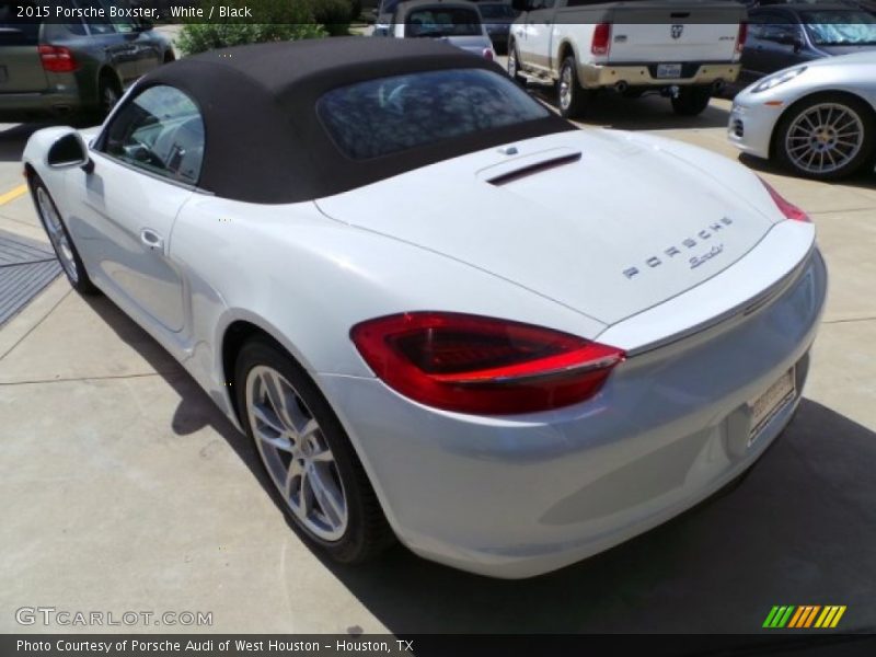 White / Black 2015 Porsche Boxster