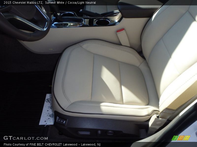 Summit White / Cocoa/Light Neutral 2015 Chevrolet Malibu LTZ