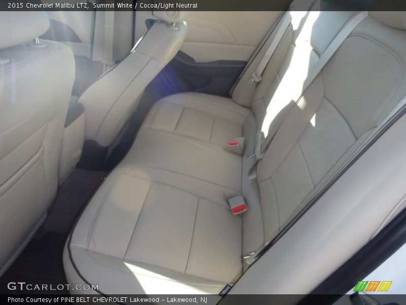 Summit White / Cocoa/Light Neutral 2015 Chevrolet Malibu LTZ