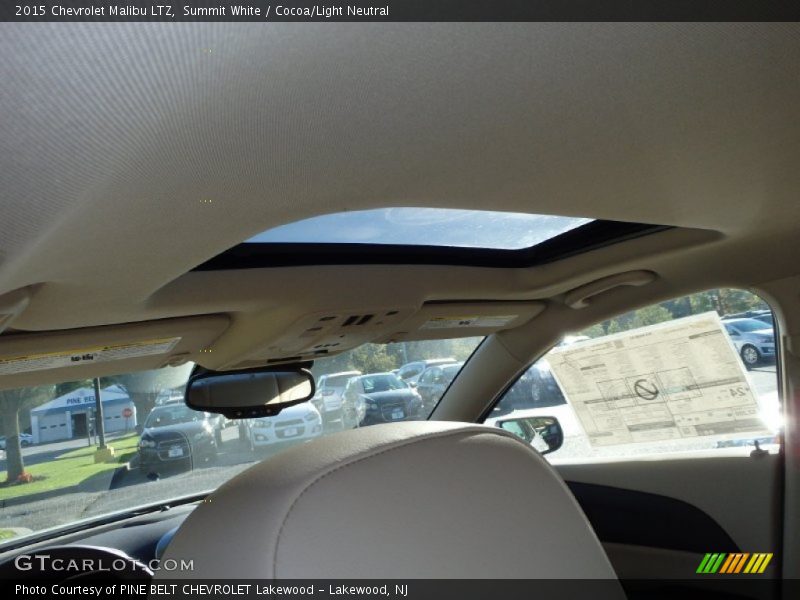 Summit White / Cocoa/Light Neutral 2015 Chevrolet Malibu LTZ