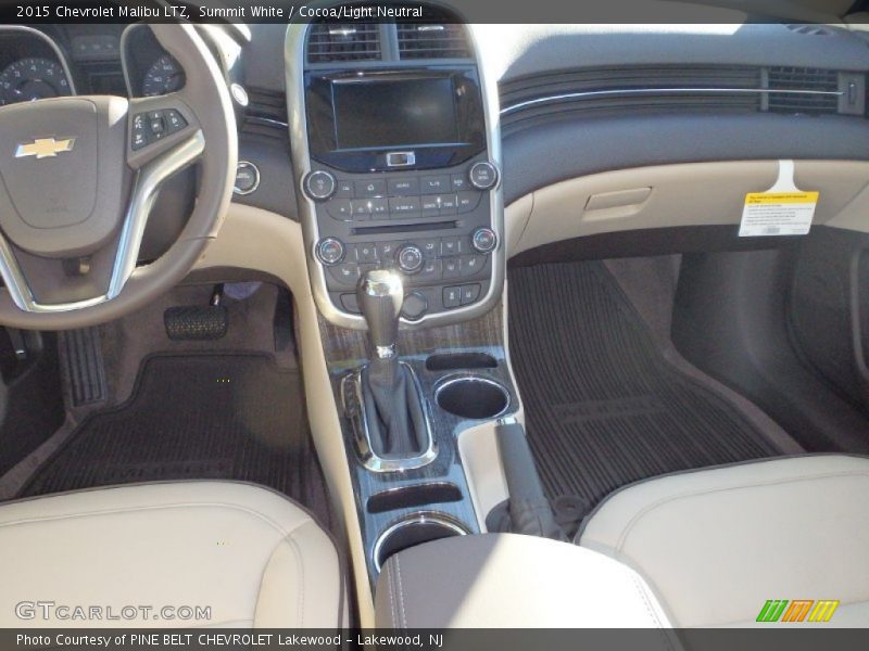 Summit White / Cocoa/Light Neutral 2015 Chevrolet Malibu LTZ