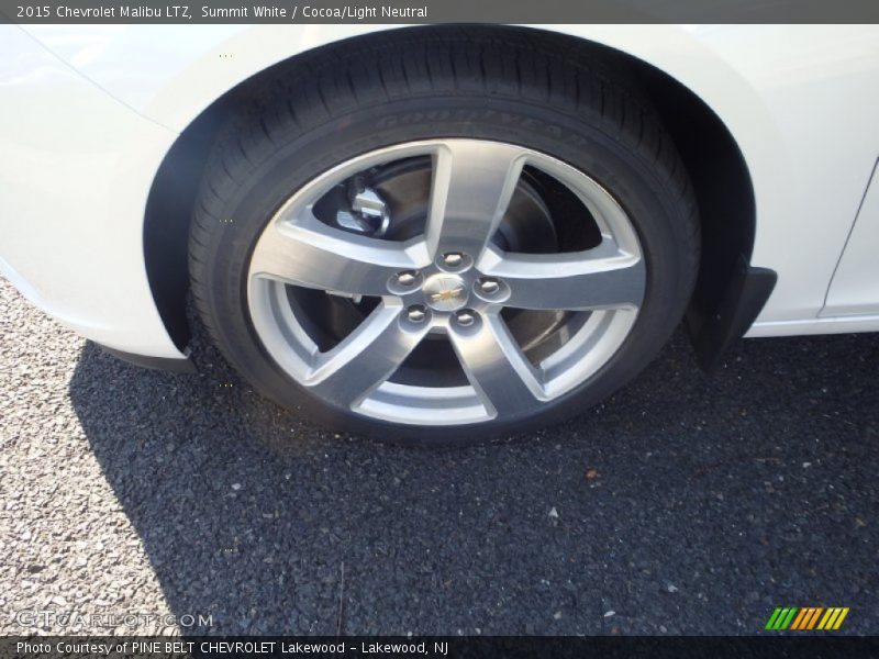Summit White / Cocoa/Light Neutral 2015 Chevrolet Malibu LTZ