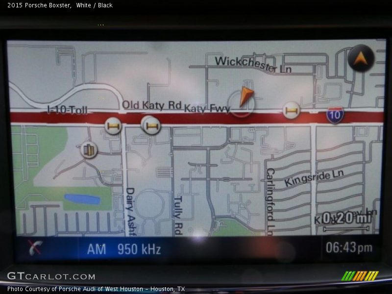 Navigation of 2015 Boxster 