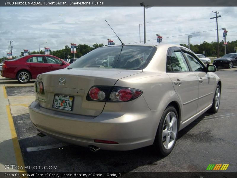 Smokestone / Beige 2008 Mazda MAZDA6 i Sport Sedan