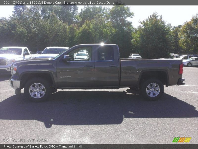 Bronze Alloy Metallic / Cocoa/Dune 2014 GMC Sierra 1500 SLE Double Cab