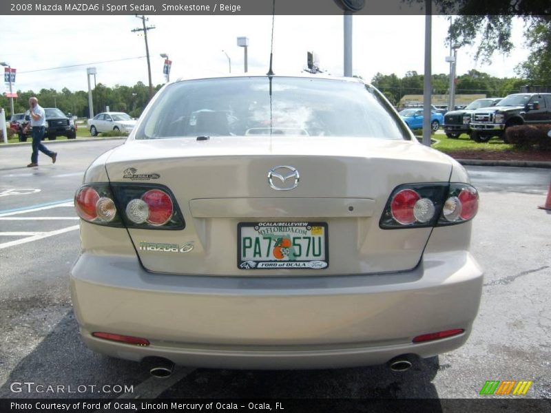 Smokestone / Beige 2008 Mazda MAZDA6 i Sport Sedan