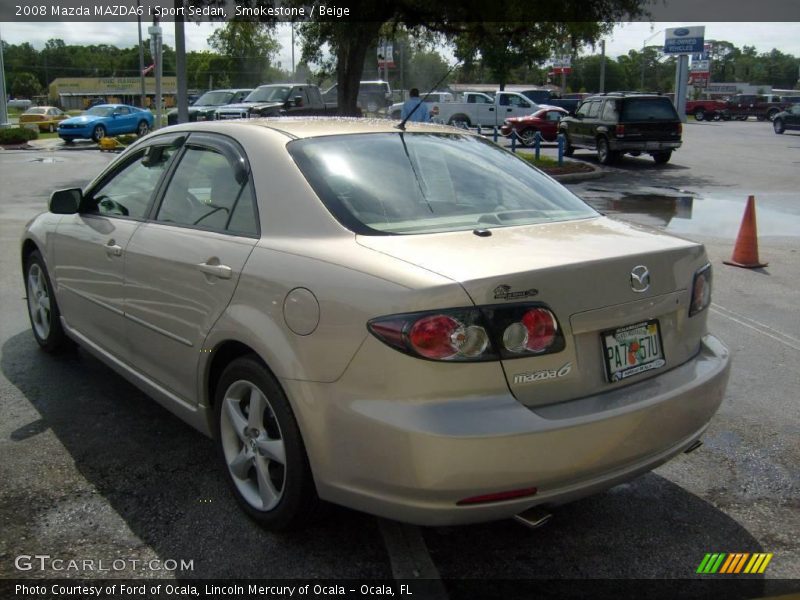 Smokestone / Beige 2008 Mazda MAZDA6 i Sport Sedan