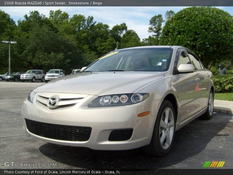 Smokestone / Beige 2008 Mazda MAZDA6 i Sport Sedan