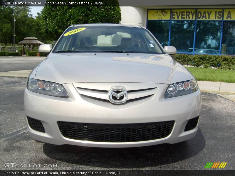 Smokestone / Beige 2008 Mazda MAZDA6 i Sport Sedan