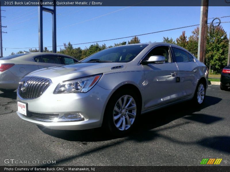 Quicksilver Metallic / Ebony 2015 Buick LaCrosse Leather