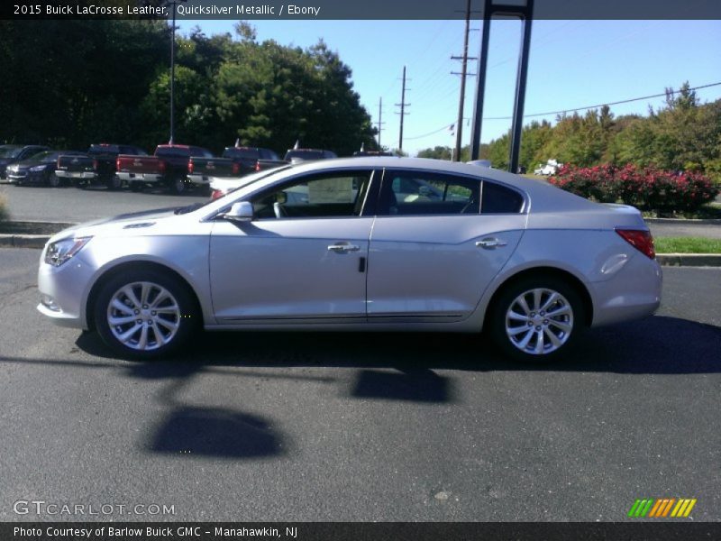 Quicksilver Metallic / Ebony 2015 Buick LaCrosse Leather