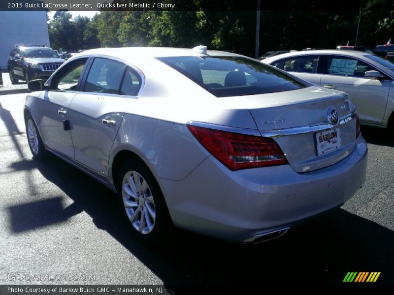 Quicksilver Metallic / Ebony 2015 Buick LaCrosse Leather