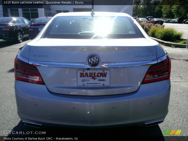Quicksilver Metallic / Ebony 2015 Buick LaCrosse Leather