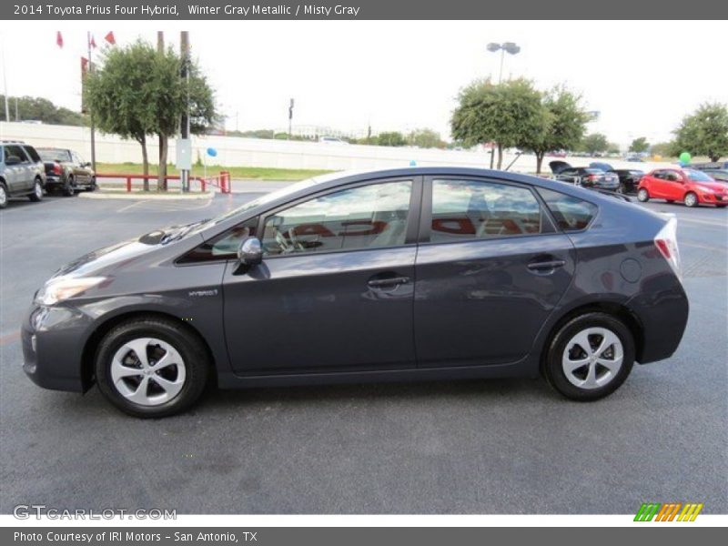 Winter Gray Metallic / Misty Gray 2014 Toyota Prius Four Hybrid