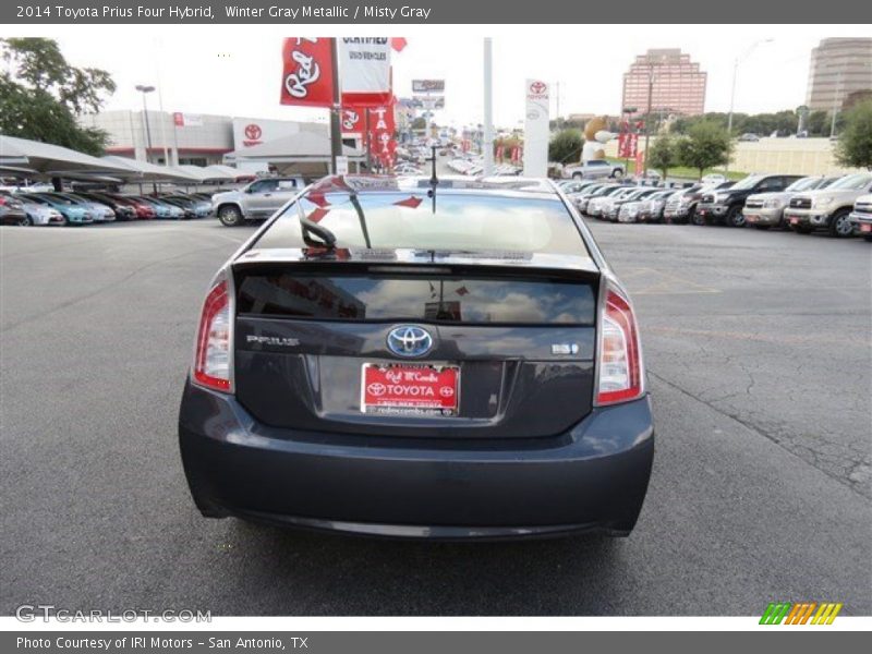 Winter Gray Metallic / Misty Gray 2014 Toyota Prius Four Hybrid