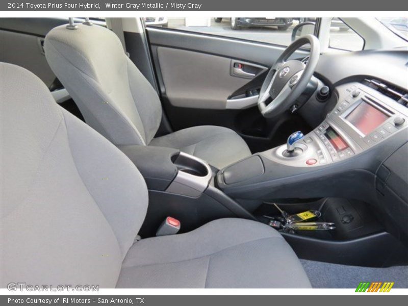 Winter Gray Metallic / Misty Gray 2014 Toyota Prius Four Hybrid