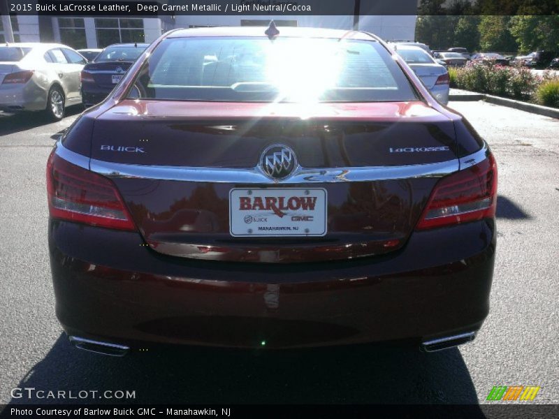 Deep Garnet Metallic / Light Neutral/Cocoa 2015 Buick LaCrosse Leather