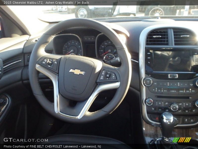 Ashen Gray Metallic / Jet Black 2015 Chevrolet Malibu LTZ
