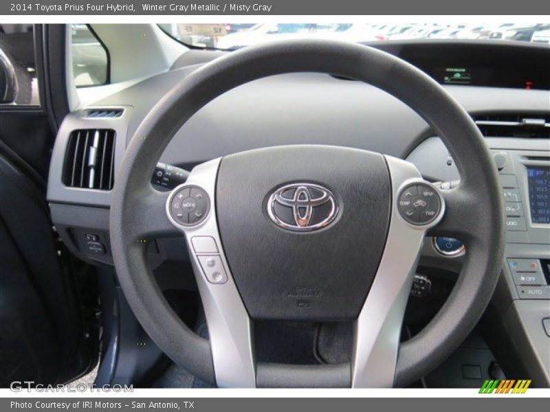 Winter Gray Metallic / Misty Gray 2014 Toyota Prius Four Hybrid
