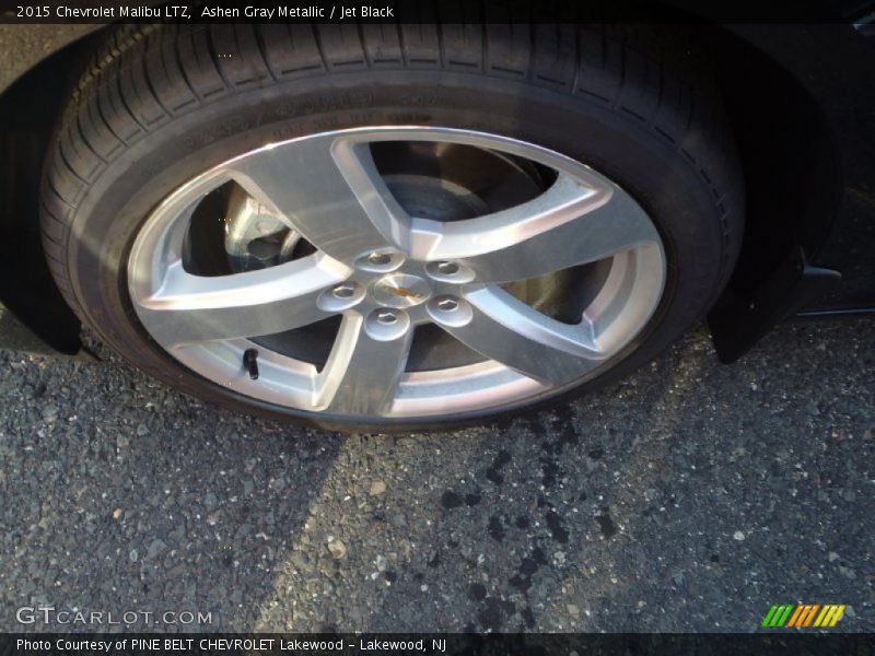 Ashen Gray Metallic / Jet Black 2015 Chevrolet Malibu LTZ