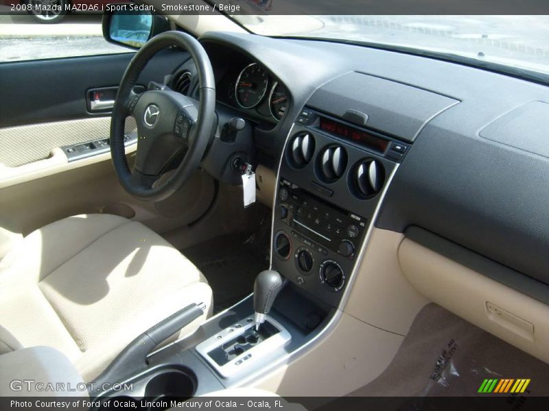 Smokestone / Beige 2008 Mazda MAZDA6 i Sport Sedan