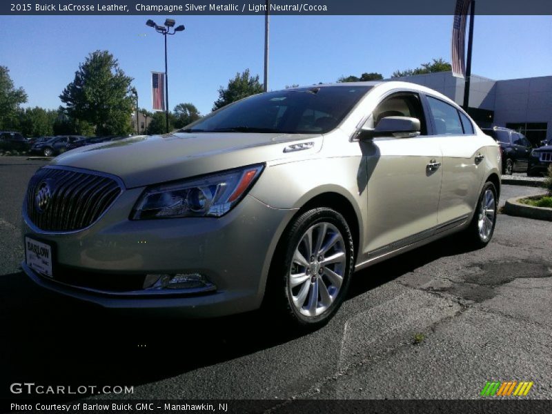 Champagne Silver Metallic / Light Neutral/Cocoa 2015 Buick LaCrosse Leather