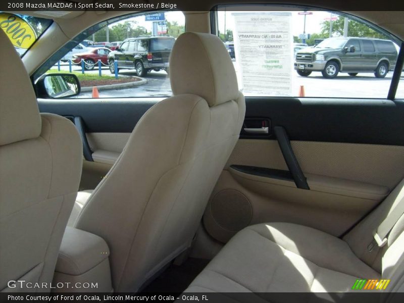 Smokestone / Beige 2008 Mazda MAZDA6 i Sport Sedan
