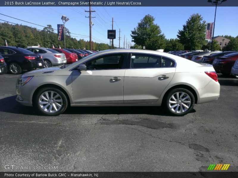 Champagne Silver Metallic / Light Neutral/Cocoa 2015 Buick LaCrosse Leather