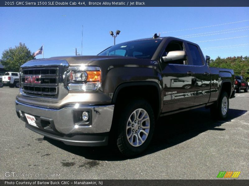 Bronze Alloy Metallic / Jet Black 2015 GMC Sierra 1500 SLE Double Cab 4x4