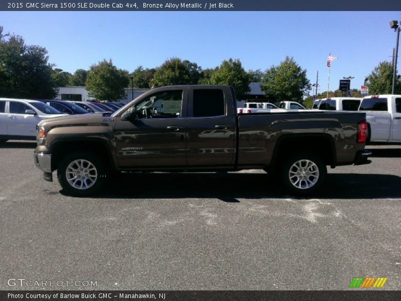 Bronze Alloy Metallic / Jet Black 2015 GMC Sierra 1500 SLE Double Cab 4x4