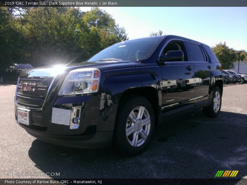 Dark Sapphire Blue Metallic / Jet Black 2015 GMC Terrain SLE