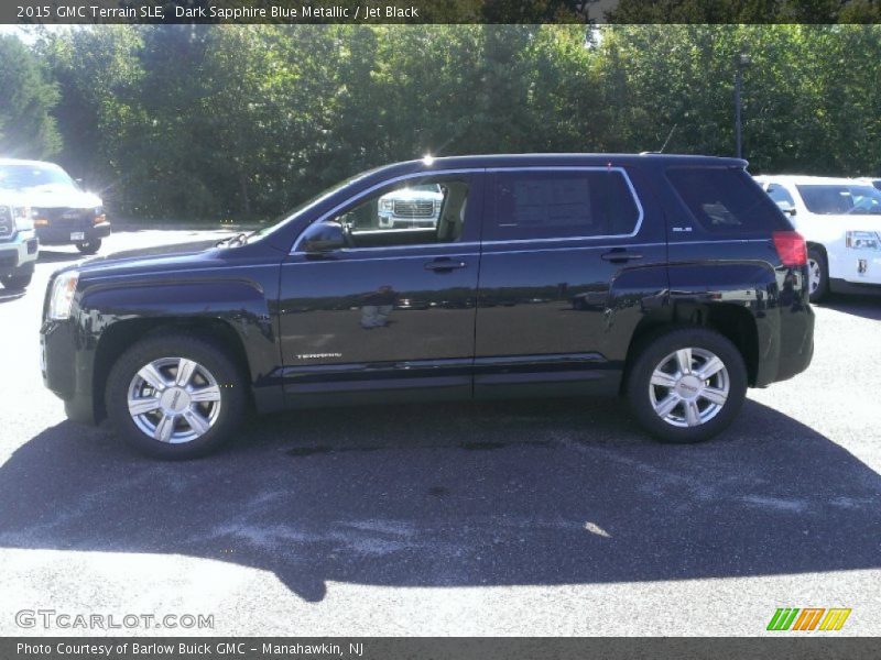Dark Sapphire Blue Metallic / Jet Black 2015 GMC Terrain SLE
