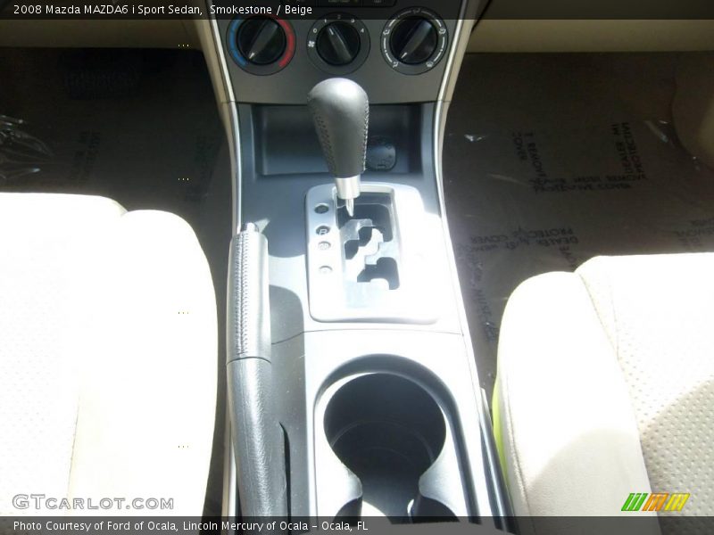 Smokestone / Beige 2008 Mazda MAZDA6 i Sport Sedan
