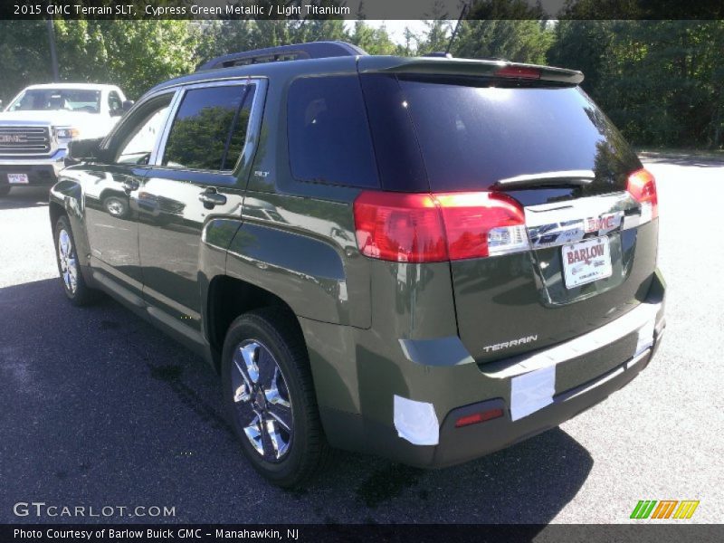 Cypress Green Metallic / Light Titanium 2015 GMC Terrain SLT