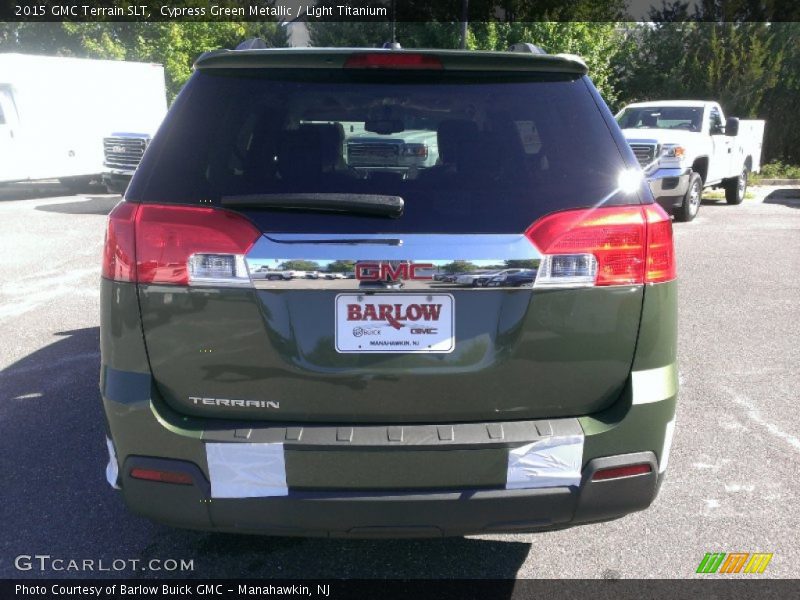Cypress Green Metallic / Light Titanium 2015 GMC Terrain SLT