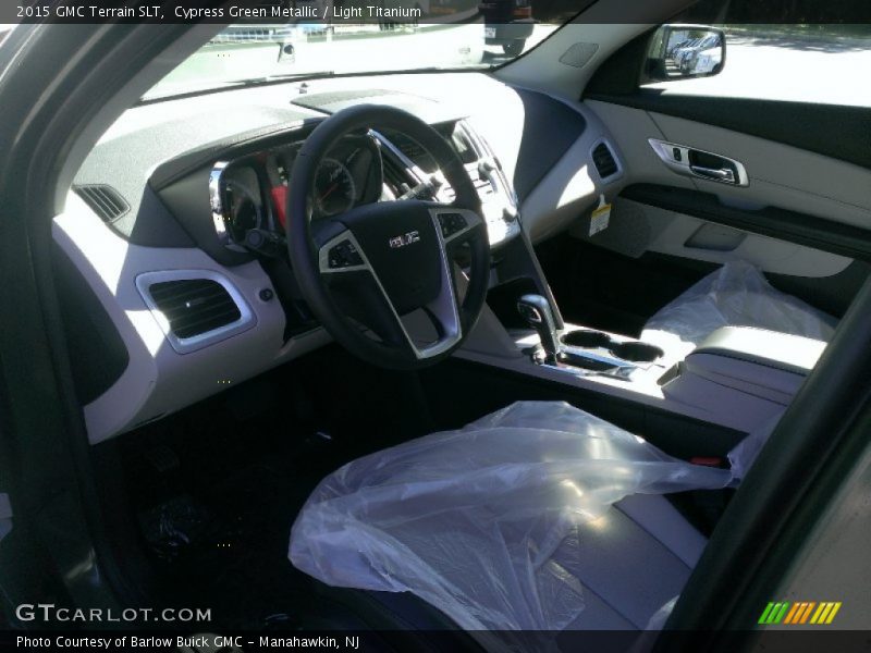 Cypress Green Metallic / Light Titanium 2015 GMC Terrain SLT