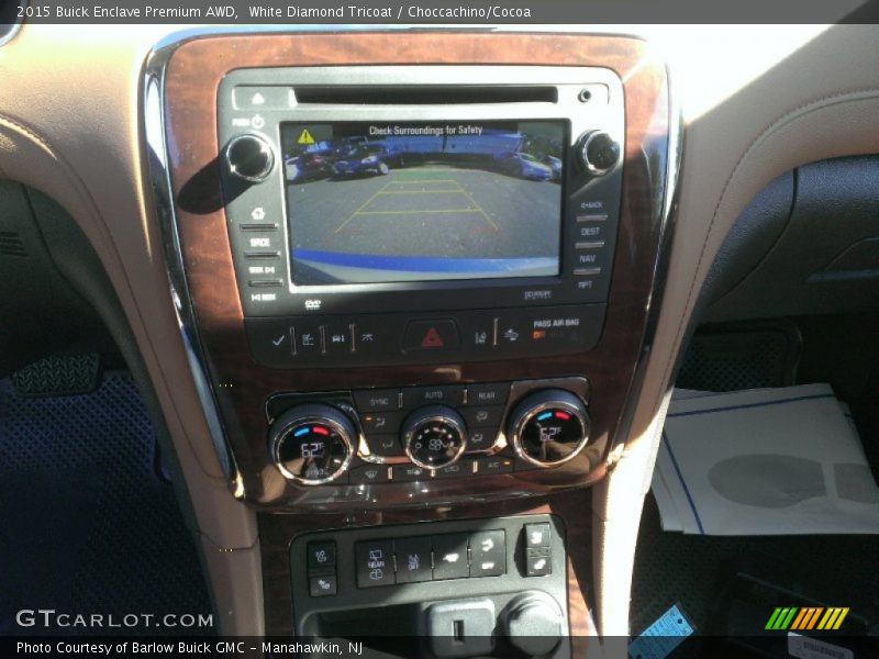White Diamond Tricoat / Choccachino/Cocoa 2015 Buick Enclave Premium AWD