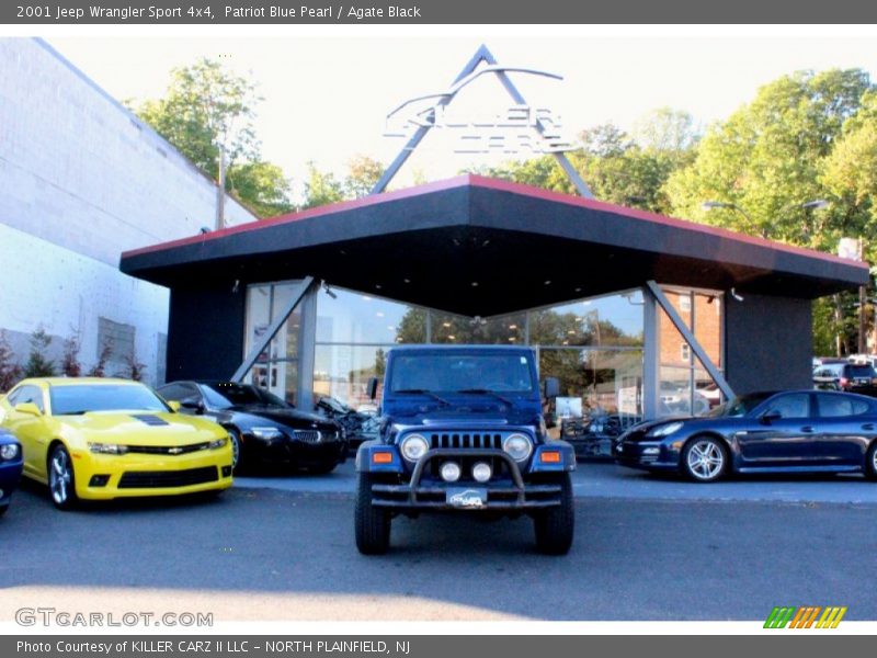 Patriot Blue Pearl / Agate Black 2001 Jeep Wrangler Sport 4x4