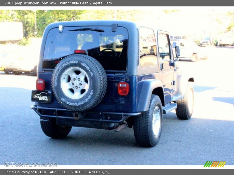 Patriot Blue Pearl / Agate Black 2001 Jeep Wrangler Sport 4x4