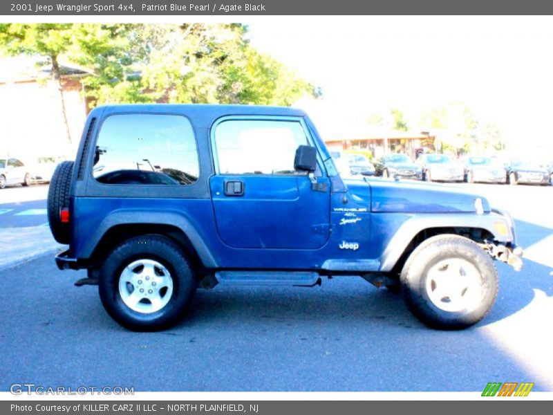 Patriot Blue Pearl / Agate Black 2001 Jeep Wrangler Sport 4x4