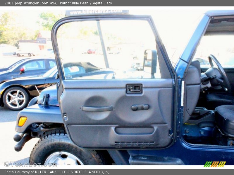 Patriot Blue Pearl / Agate Black 2001 Jeep Wrangler Sport 4x4