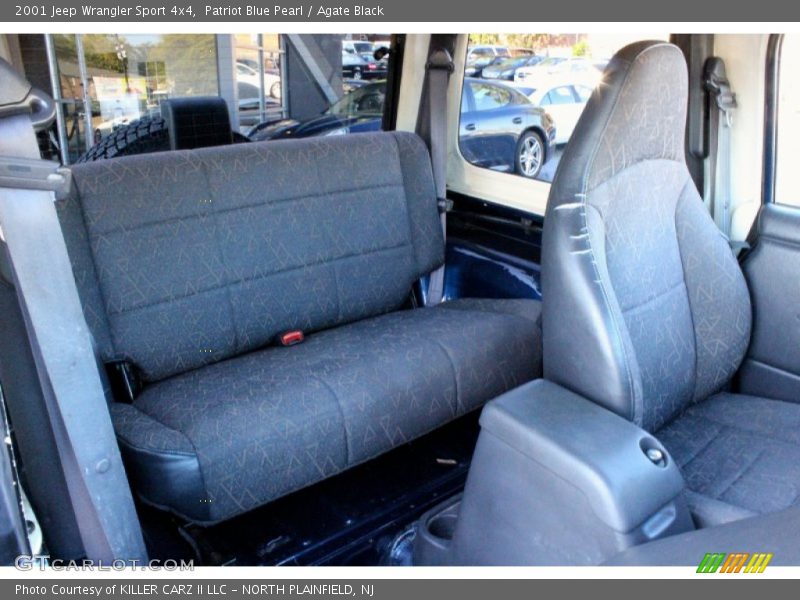Patriot Blue Pearl / Agate Black 2001 Jeep Wrangler Sport 4x4
