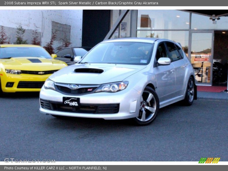 Spark Silver Metallic / Carbon Black/Graphite Gray Alcantara 2008 Subaru Impreza WRX STi