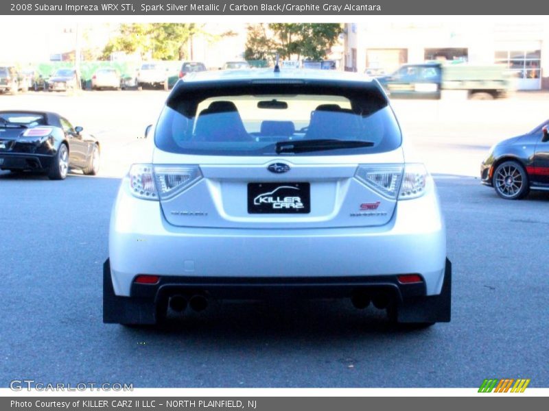 Spark Silver Metallic / Carbon Black/Graphite Gray Alcantara 2008 Subaru Impreza WRX STi