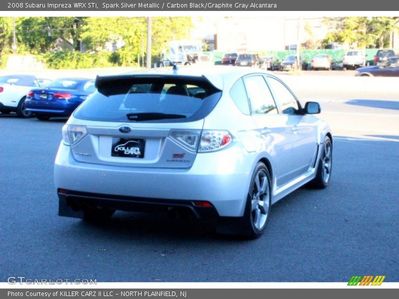 Spark Silver Metallic / Carbon Black/Graphite Gray Alcantara 2008 Subaru Impreza WRX STi