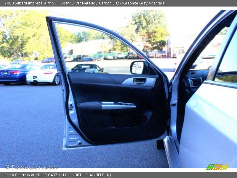 Spark Silver Metallic / Carbon Black/Graphite Gray Alcantara 2008 Subaru Impreza WRX STi