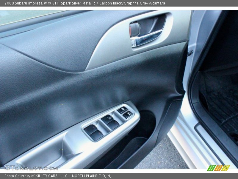 Spark Silver Metallic / Carbon Black/Graphite Gray Alcantara 2008 Subaru Impreza WRX STi