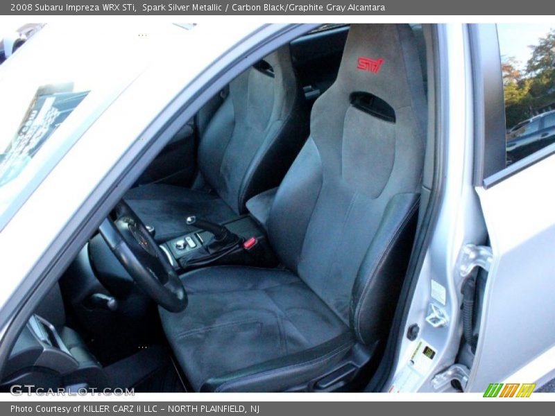 Spark Silver Metallic / Carbon Black/Graphite Gray Alcantara 2008 Subaru Impreza WRX STi