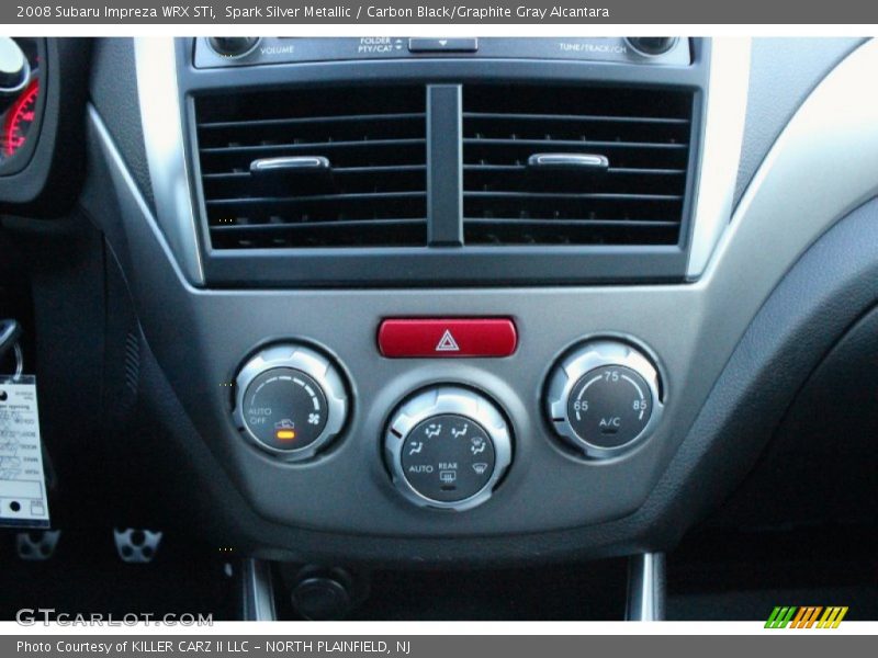 Spark Silver Metallic / Carbon Black/Graphite Gray Alcantara 2008 Subaru Impreza WRX STi
